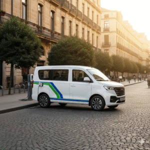 Xe tải van điện SRM E8 sở hữu ngoại thất tinh tế, hiện đại