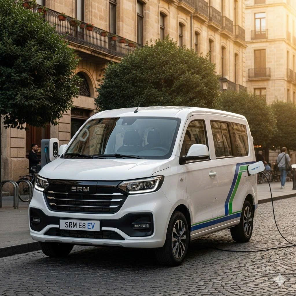 Xe tải van điện SRM E8 định vị như một giải pháp vận chuyển hiện đại, thân thiện môi trường và tiết kiệm cho người dùng