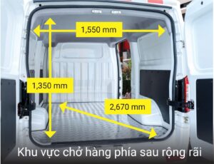 Khoang hàng xe tải điện EV30