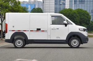 Ngoại thất xe tải điện Foton LHD hiện đại, mạnh mẽ và sang trọng, phù hợp vận tải đô thị