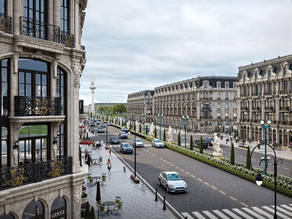 Liền kề tại Noble Palace Tây Hồ Ciputra chủ yếu thuộc dòng shop-villa – biệt thự phố thương mại