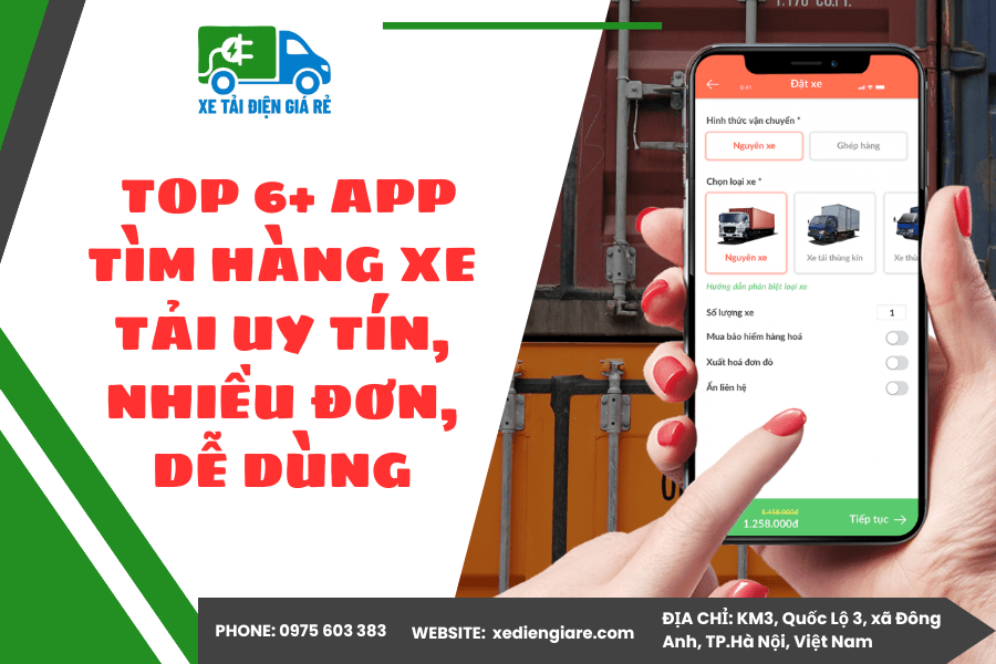 Việt Nam có nhiều app tìm hàng xe tải