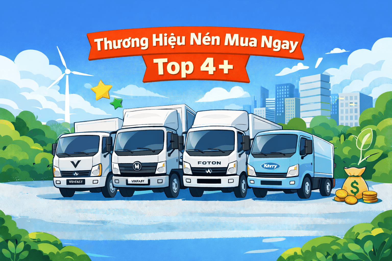 Xe tải điện chở hàng thương hiệu nào tốt nhất?
