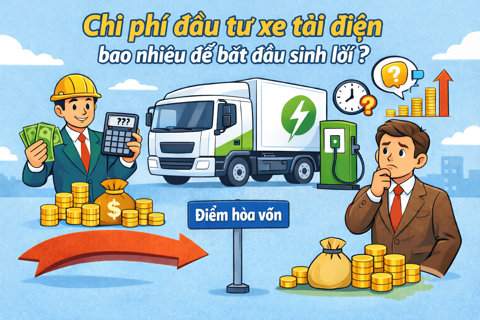 chi phí đầu tư xe tải điện