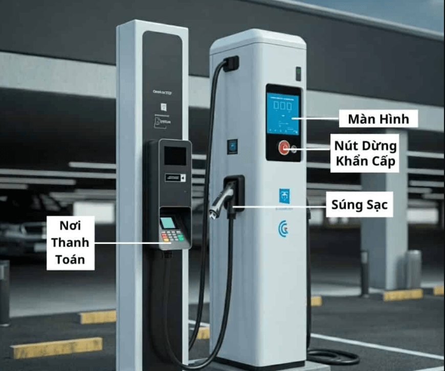 Hệ thống sạc của xe tải điện